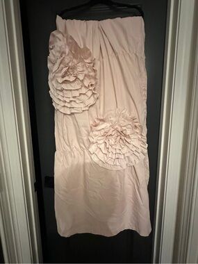 Light pink shower curtain